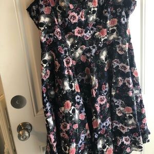Hell bunny open back floral summer dress